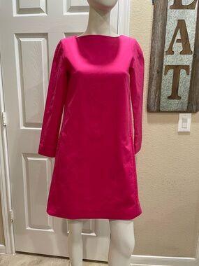 COS Voluminous A-Line Mini Dress in Vibrant Pink Size 2